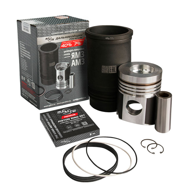 ПОРШНЕВАЯ ГРУППА (к-кт) "Дальнобойщик PREMIUM" к дв.ЯМЗ-238Б "КМЗ"