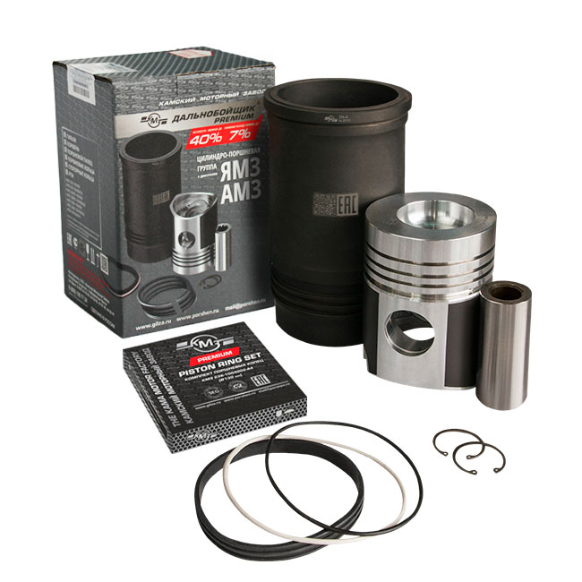 ПОРШНЕВАЯ ГРУППА (к-кт) "Дальнобойщик PREMIUM" к дв.ЯМЗ-238НБ "КМЗ" гр.А